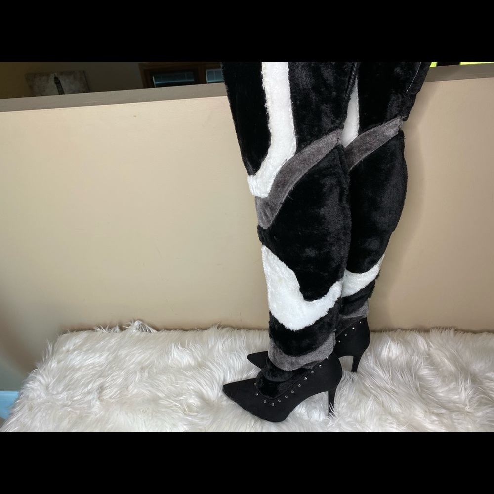 Unique Fur Winter Over the Knee Boots - Picture 4 of 16